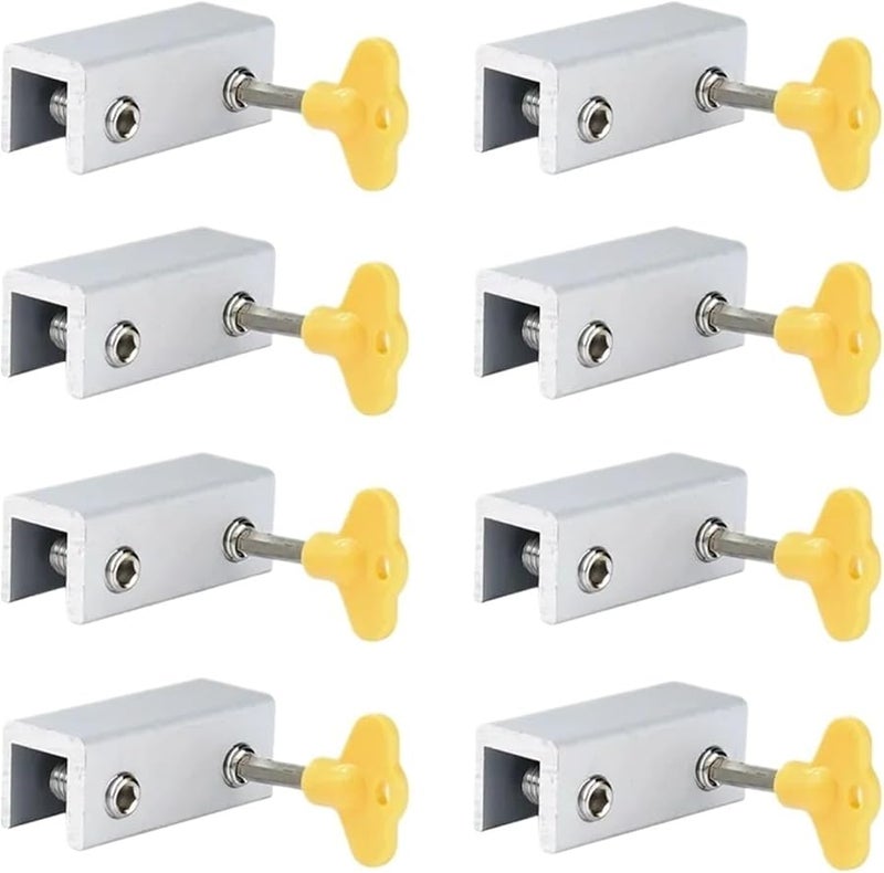 Type B Sliding Window Door Locks 8 PCS Adjustable Multiple Sizes - Image 2