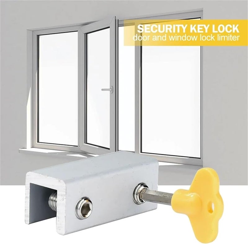 Type B Sliding Window Door Locks 8 PCS Adjustable Multiple Sizes - Image 4