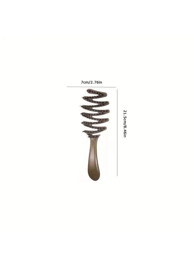1pc Wide Tooth Hair Comb Purple Anti Tangle Detangling Styling For Thick Curly Fine Long Short Hair Wet Dry Use Gentle On Wet Or Dry Hair Men Women Ideal For Home And Salon Hair Styling Tools Ergonomic Handle Durable Construction Wet Hair Care Sleek Styling Tool Highquality Bristles Detangling Brush Salon Professionals - Image 4
