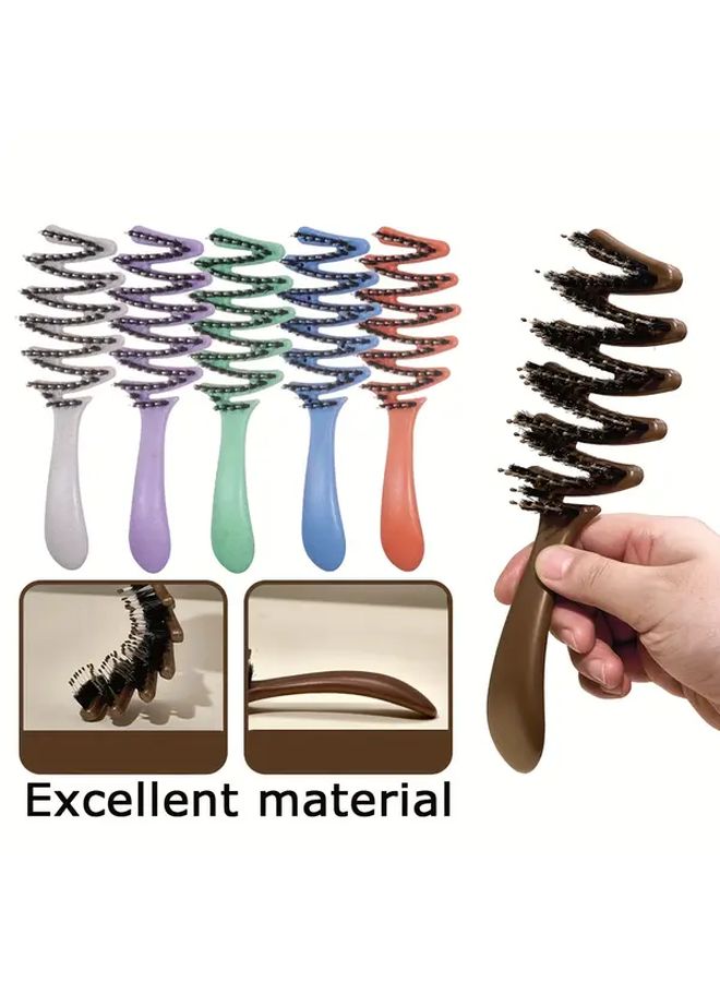 1pc Wide Tooth Hair Comb Purple Anti Tangle Detangling Styling For Thick Curly Fine Long Short Hair Wet Dry Use Gentle On Wet Or Dry Hair Men Women Ideal For Home And Salon Hair Styling Tools Ergonomic Handle Durable Construction Wet Hair Care Sleek Styling Tool Highquality Bristles Detangling Brush Salon Professionals - Image 5