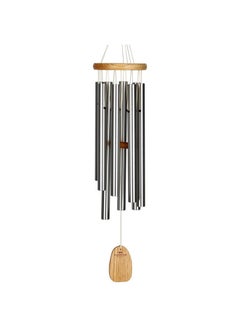 Woodstock Chimes Woodstock Wind Chimes Garden Decor for Outside Outdoor Patio Decor 27" Inspirational and Memorial Sympathy Wind Chime Porch Decor Gregorian Wind Chime Alto Silver Wind Chimes (Gas)  - Image 1