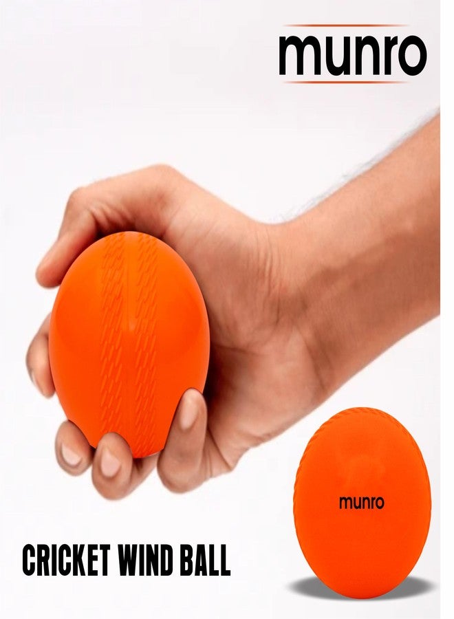 MUNRO Synthetic Bounce Cricket Wind Ball, Practice/Competitive Match, PU Ball for Indoor & Outdoor, Cricket Ball, Training Balls for Beginners (Multicolor, Pack of 3) - Image 2