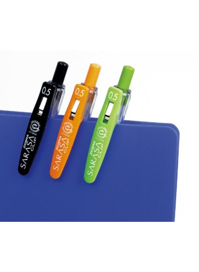 Zebra 1 X 5 pens Zebra Sarasa clip gelink ballpoint pen 0.7mm P-JJB15-BK5 black - Image 2