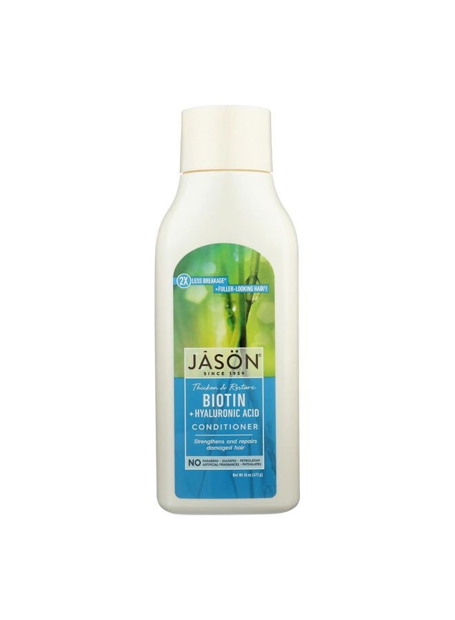 Jason Restorative Biotin Conditioner Natural Cosmetics 16 oz Liquid - Image 1
