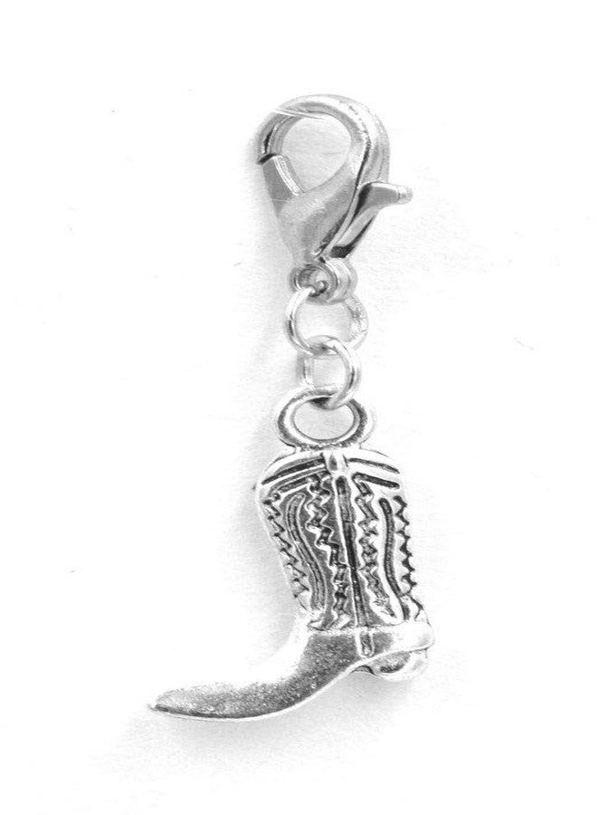 إتس أول أباوت...يو! تعليقة على شكل حذاء رعاة البقر، مثالية للقلائد والأساور، 96Ag - Image 1