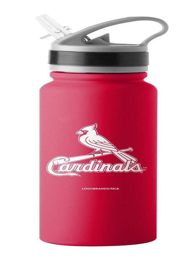 Logo Brands MLB Stainless Steel Flip Top Bottle 25oz (St Louis Cardinals)