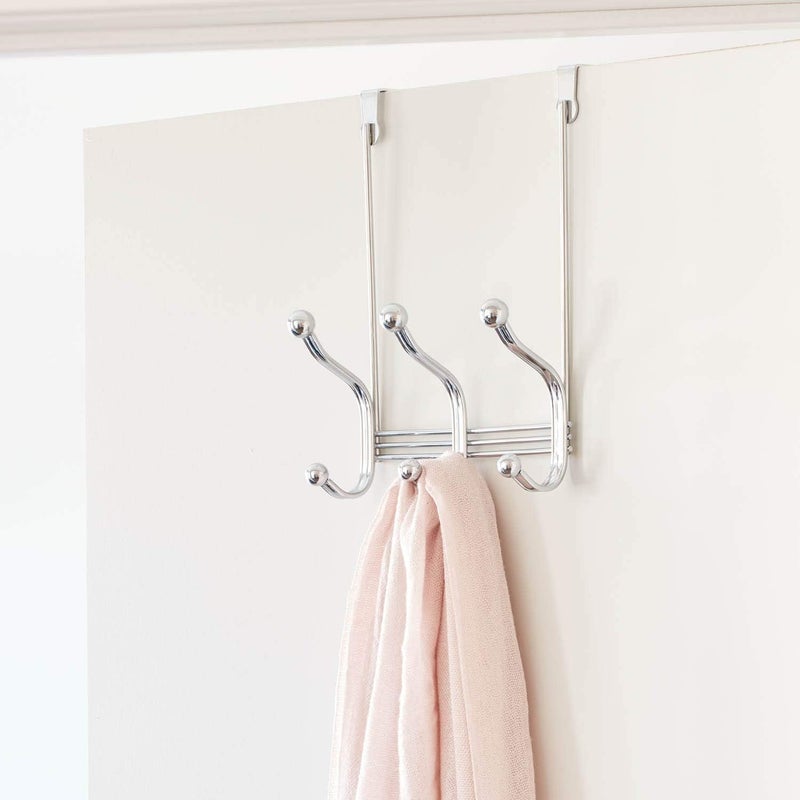 InterDesign iDesign York Lyra Over-The-Door 6-Hook Rack - Image 2