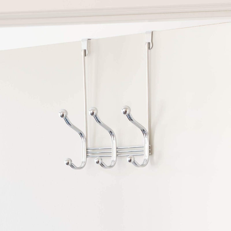 InterDesign iDesign York Lyra Over-The-Door 6-Hook Rack - Image 3