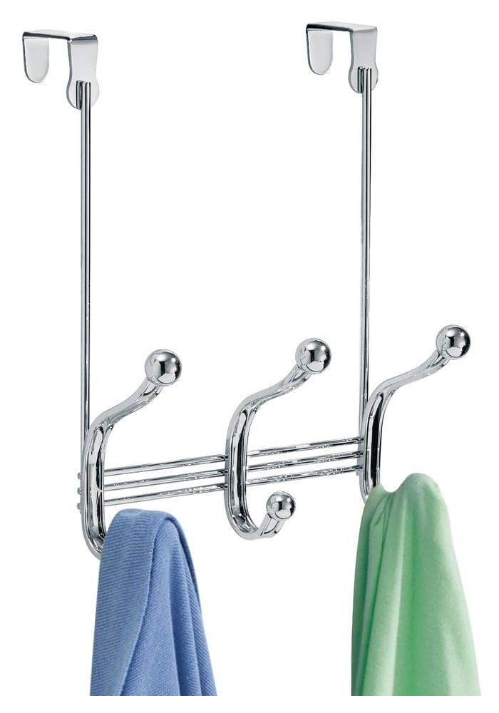 InterDesign iDesign York Lyra Over-The-Door 6-Hook Rack - Image 5