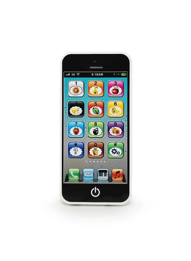 شراء جوي ألعاب الهاتف المحمول للأطفال، لعبة هاتف تعليمية مع 8 وظائف وأضواء مبهرة للرضع والأطفال الصغار (أسود) - Image 4