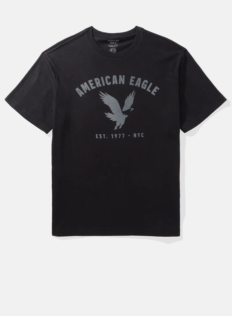 امريكان ايجل Logo Graphic Crew Neck T-Shirt