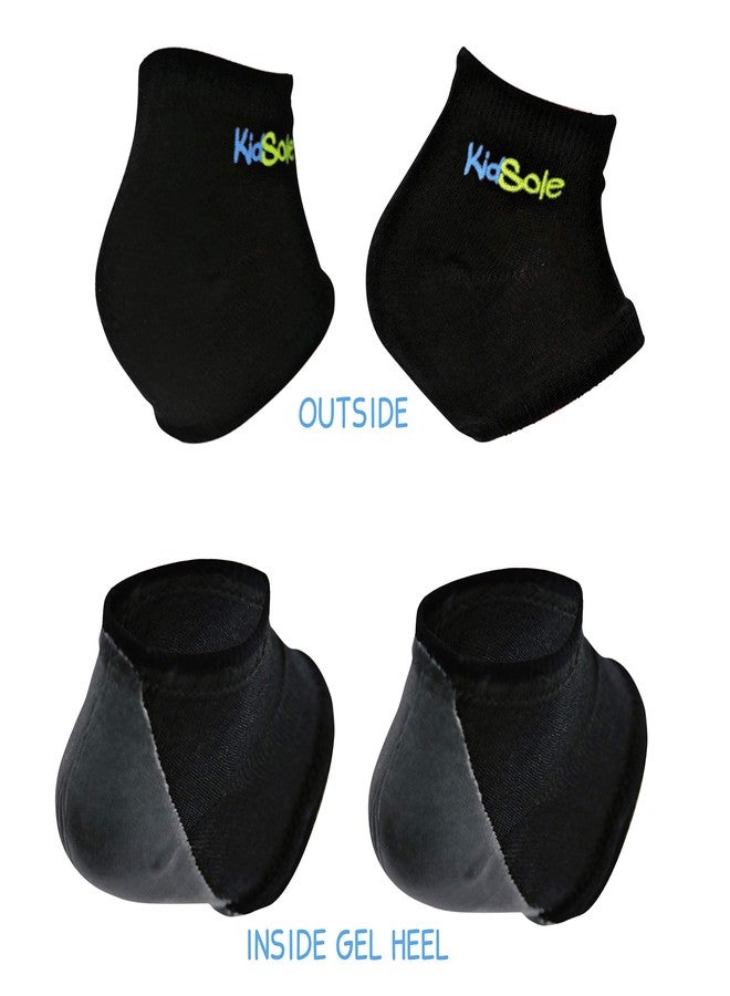 KidSole Gel Heel Strap for Kids with Heel Sensitivity from Severs Disease, Plantar Fasciitis. (Black) (Kids Sizes 1-6, Black) - Image 4