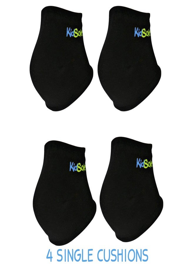 KidSole Gel Heel Strap for Kids with Heel Sensitivity from Severs Disease, Plantar Fasciitis. (Black) (Kids Sizes 1-6, Black) - Image 2