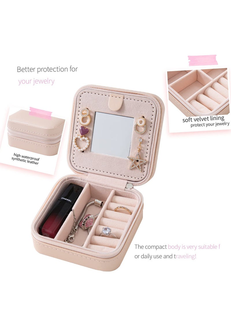 Generic Travel Jewelry Organizer with Mirror - Gifts for Women and Girls  - Image 2