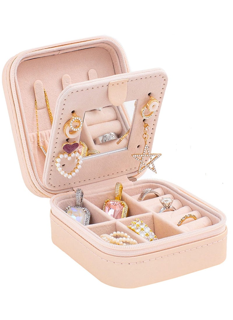 Generic Travel Jewelry Organizer with Mirror - Gifts for Women and Girls  - Image 1
