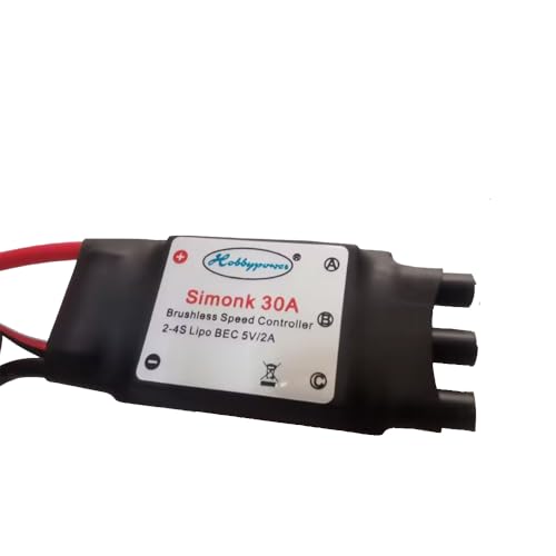 Hobbypower SimonK 30A ESC Brushless Speed Controller BEC 2A for Multirotor Quadcopter(6 Pack) - Image 3