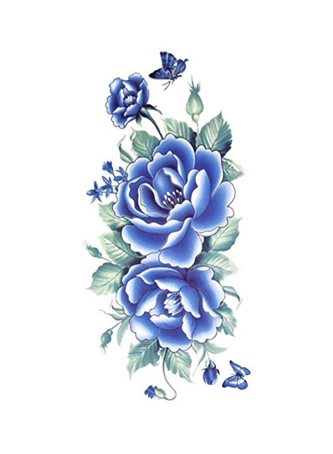 NIBEMINENT 5-Piece Attractive Waterproof Temporary Tattoo Sticker Multicolour