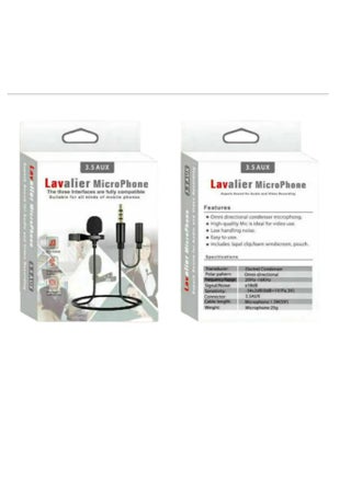 Professional Lavalier Mic - Lavalier Microphone - Wired (3.5 mm TRS) - Unidirectional - Karaoke - pzsku/Z3AD8C9E90619252998C4Z/45/1742030180/b9d17460-6000-4413-b23c-e50007388896