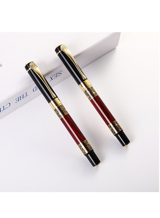 ARUWA Luxury Ballpoint Pen Set-Premium Ink (0.5mm) with Chrome Trim, 2 Ink Refills, Elegant Gift Box for Students & Executives, Perfect for Office Use - Image 5