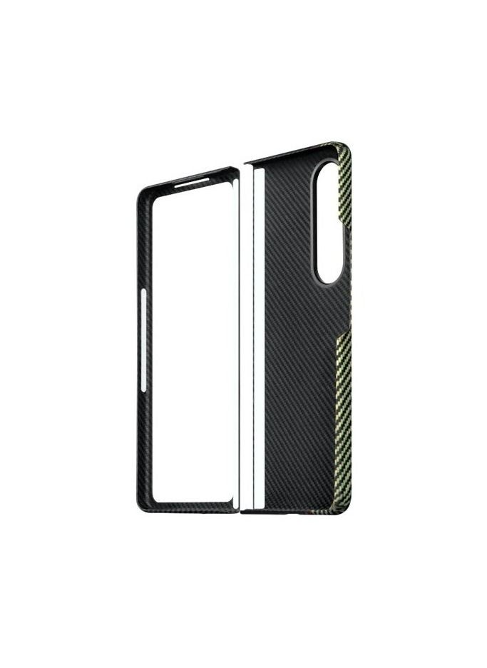 PITAKA - MagEZ Case Z Fold 4, Slim & Light Samsung Fold 4 Case with a Case-Less Touch Feeling, 600D Aramid Fiber Made [Fusion Weaving Air Case - Rhapsody] - Image 1