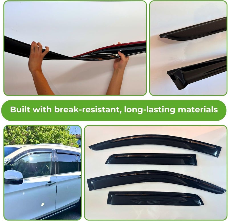 Immortal Group IG Window Visor for Hyundai Venue 2020-2023 - 4PC Rain Guard Deflector - Image 4