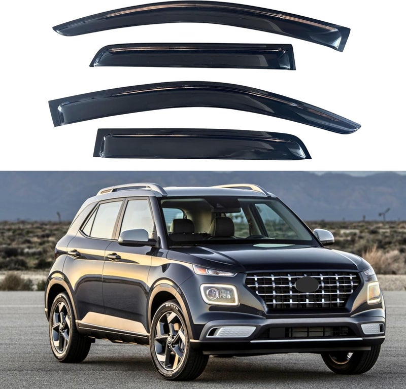 Immortal Group IG Window Visor for Hyundai Venue 2020-2023 - 4PC Rain Guard Deflector - Image 1