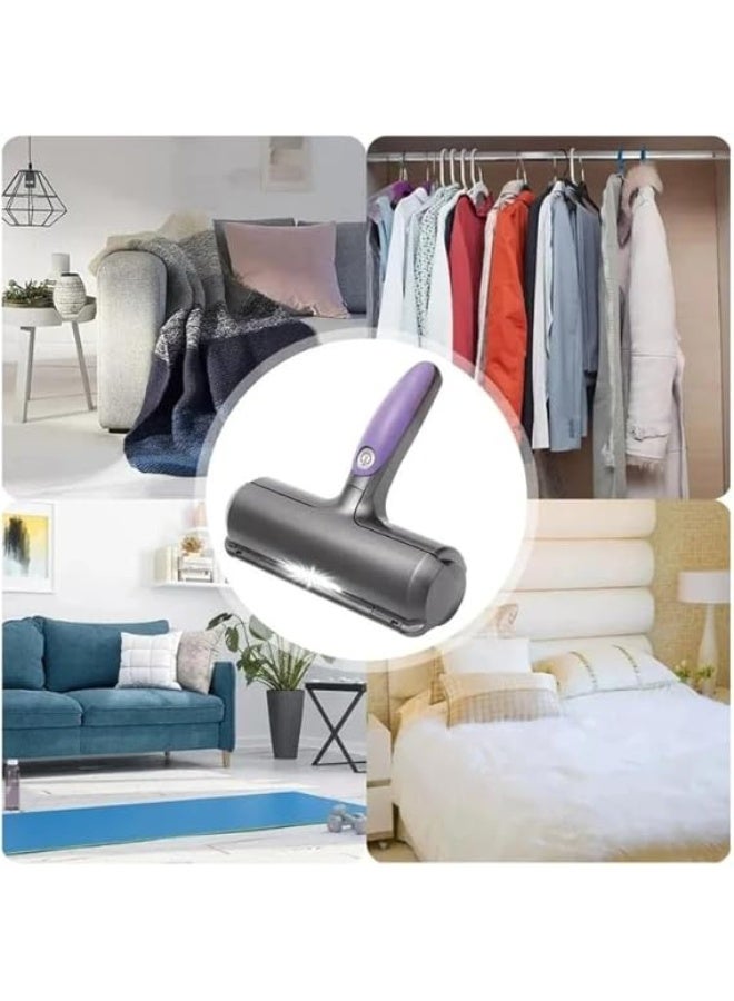 Electric Pet Hair Remover Roller, Pet Hair Remover with Self-Cleaning Mode, Reusable Lint Roller for Dog Cat Hair with LED, Pet Hair Removal Tool for Carpet, Clothes, Car and Bedding - Image 3