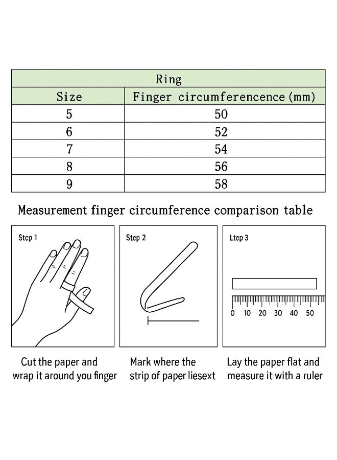 MONACO morse code Love, Smile, Bonheur three-layer ring pin ring - Image 5