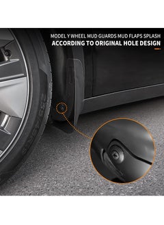 Generic Custom Fit Mud Flaps Splash Guards for Tesla Model Y - Full Protection Front and Rear Mudguard Kit with Screws, No Drilling Required, Set of 4  - Image 5
