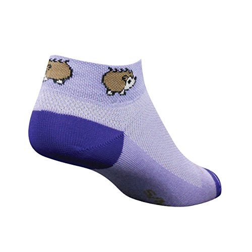 SockGuy Women's Porcupine Sock: Purple SM/MD - Image 4