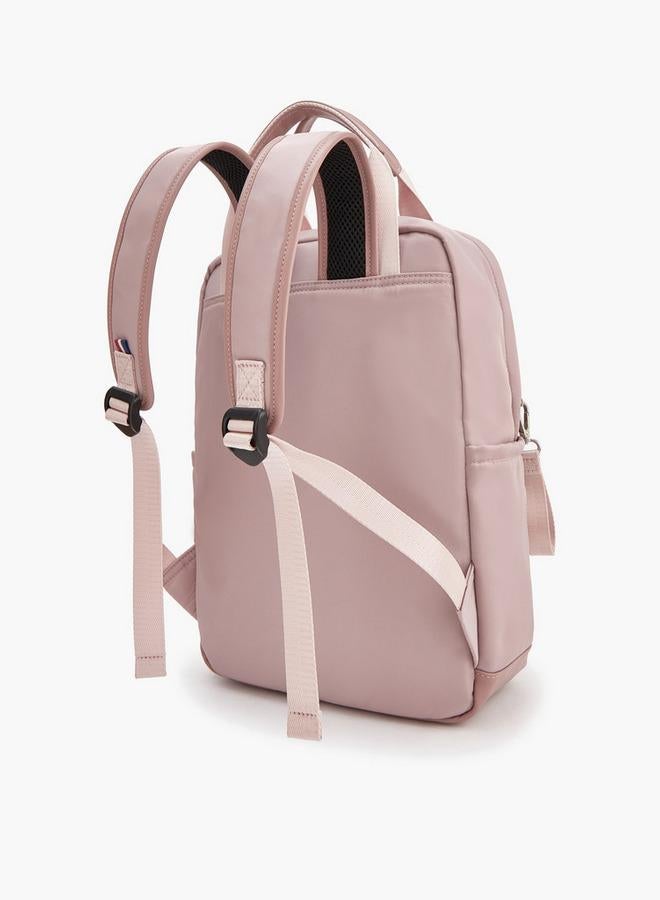 Lee Cooper Solid Backpack With Zip Closure And Adjustable Strap - 34X12X40 Cm - Image 5