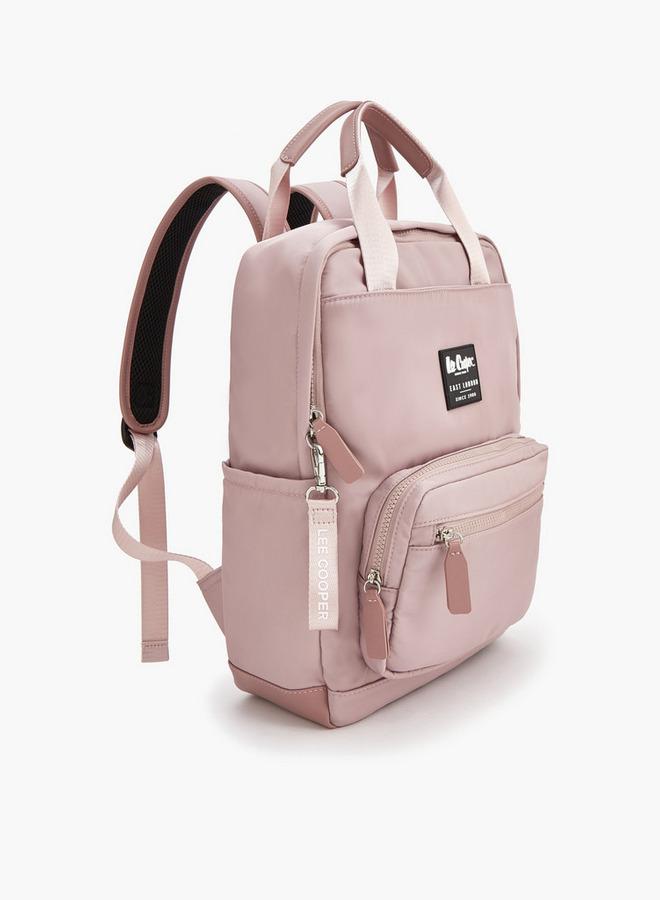 Lee Cooper Solid Backpack With Zip Closure And Adjustable Strap - 34X12X40 Cm - Image 3