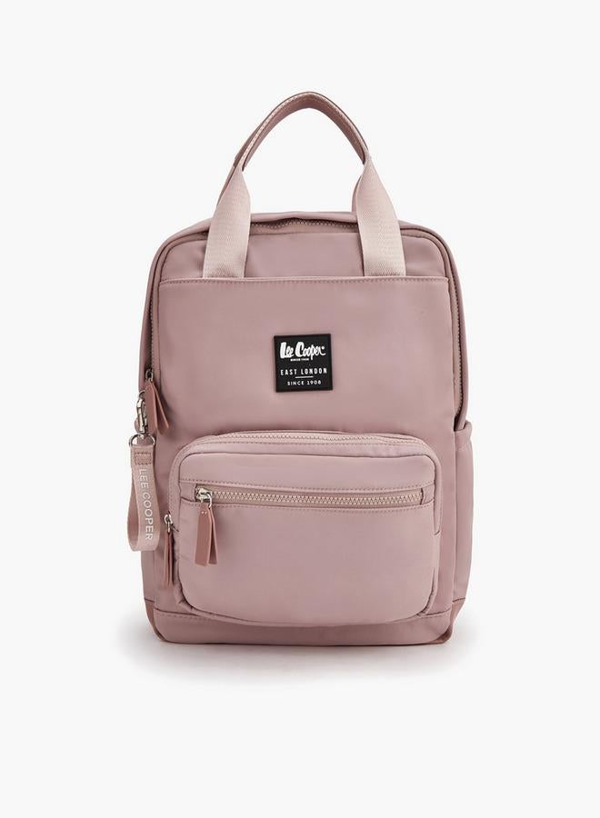 Lee Cooper Solid Backpack With Zip Closure And Adjustable Strap - 34X12X40 Cm - Image 1