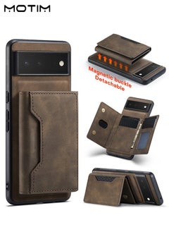 Motim Google Pixel 7 Pro Wallet Case, Premium Leather Phone Case, Military Grade Drop Protection Shockproof Phone Case Cover, Magnetic Detachable with Trifold Wallet Card Holder Pocket  - Image 1