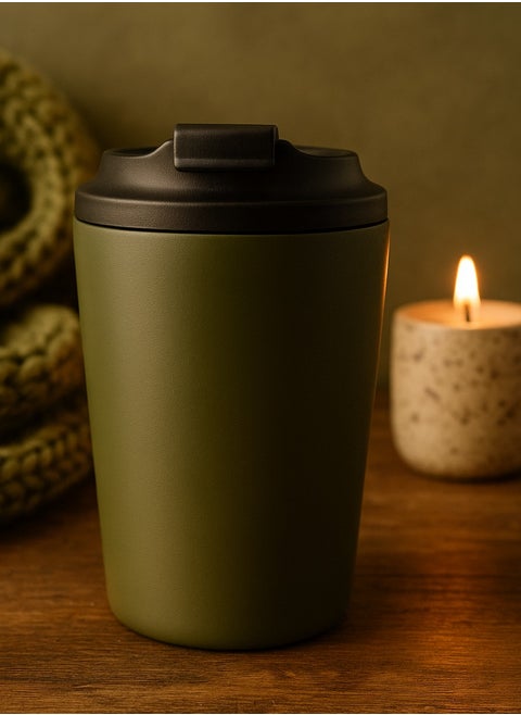 Travel Coffee Mug - Stainless Steel Insulated Tumbler with Leak-Proof Lid, Solid & Metallic Colors, Keeps Beverages Hot or Cold, Perfect for Commute, Office, or Travel