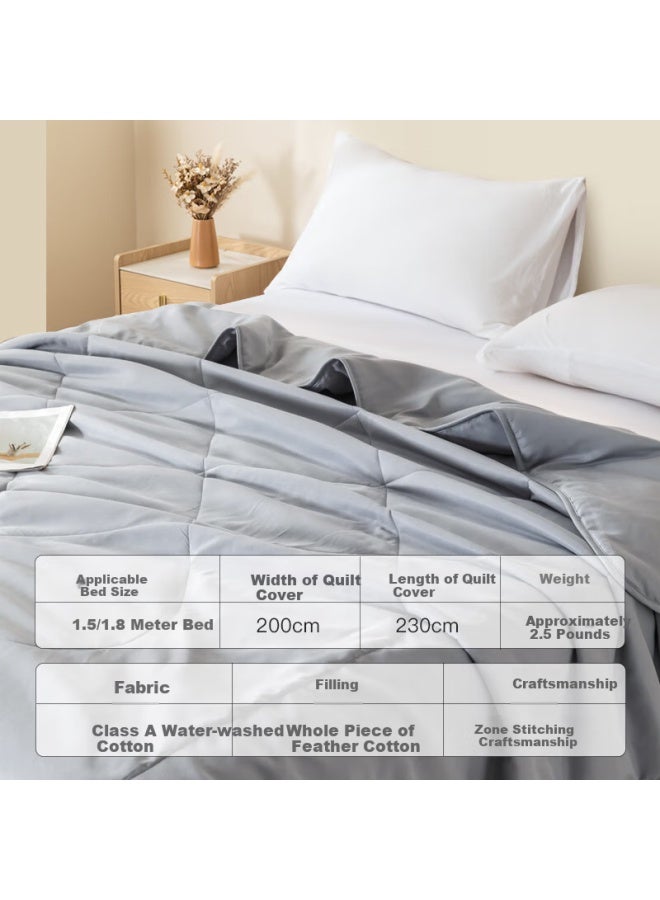 Crown Summer Cool Quilt Core Air Conditioning Quilt Spring And Autumn Thin Quilt Four Seasons Fiber Cotton Quilt Summer Single 200x230cm