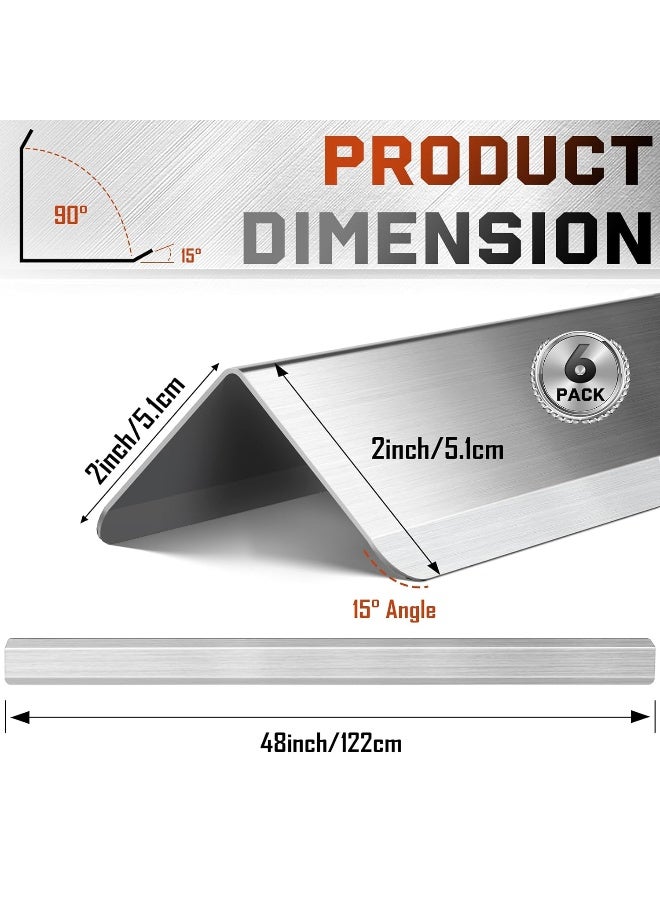 Zipcase Stainless Steel Wall Corner Guard 2 x 2 x 48 inch, Pack of 10 Metal Wall Corner Protector with 90-Degree Angle for Wall Protection and Decoration. - Image 3