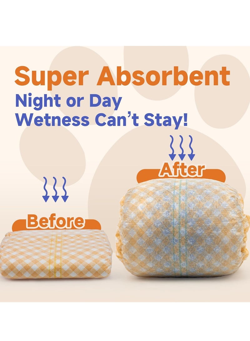 MissTiara Disposable Dog Diapers Female with Wetness Indicator, Disposable Doggie Diapers for Female Dogs in Heat, Super Absorbent Puppy and Kitten Doggie Diapers Female Size : L Recommend weight: 7-10kg - Image 2