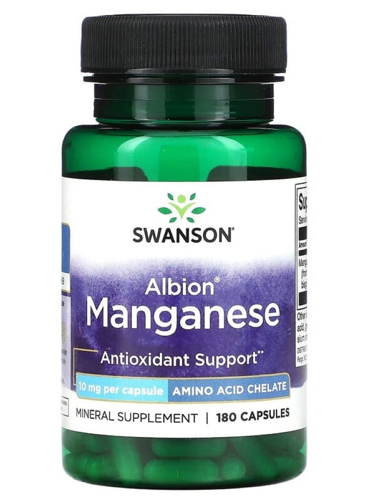 SWANSON Albion Manganese 10 mg 180 Caps