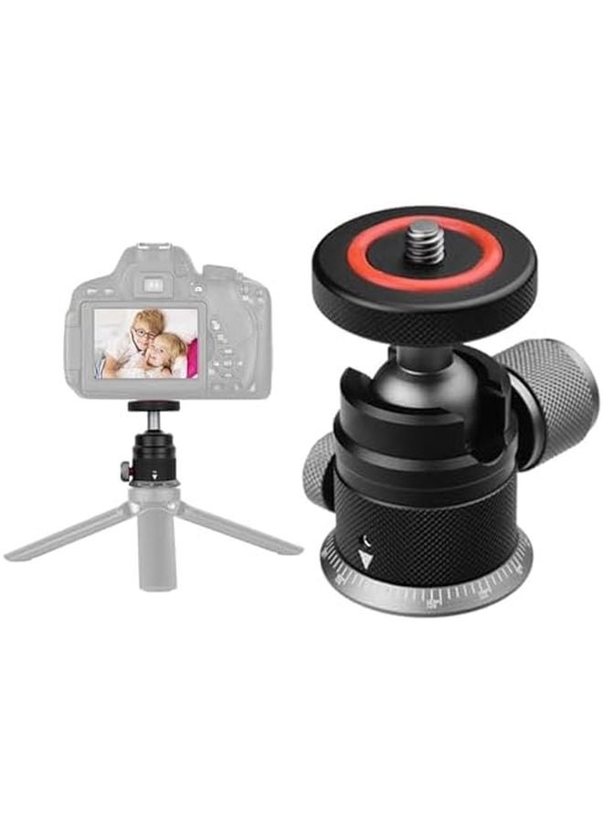Aluminum Ball Head Tripod Adapter Rotatable 3KG Load Panoramic Mount 1 4in Hot Shoe - Image 3