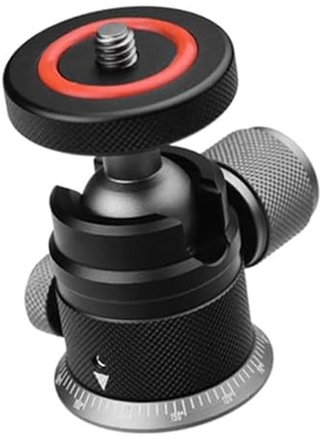 Aluminum Ball Head Tripod Adapter Rotatable 3KG Load Panoramic Mount 1 4in Hot Shoe - Image 2