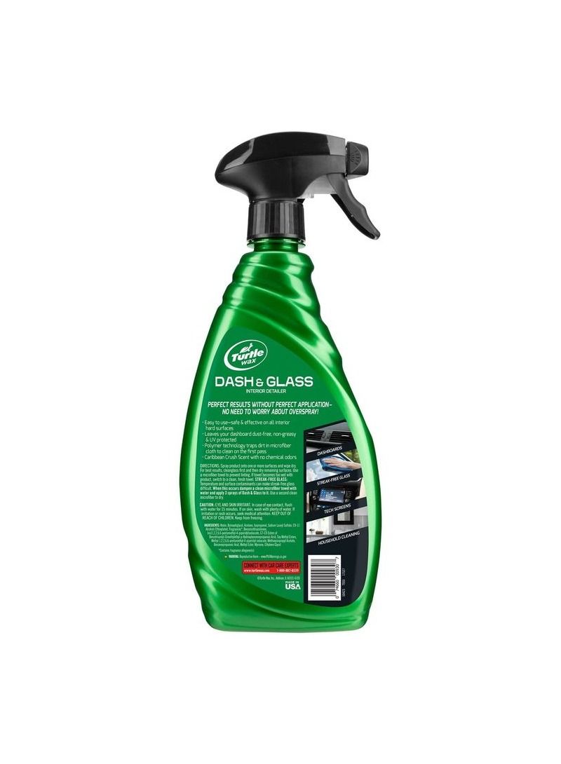 TurtleWax Turtle Wax 17526 Dash and Glass Car Interior Cleaner  680 ml - Image 2