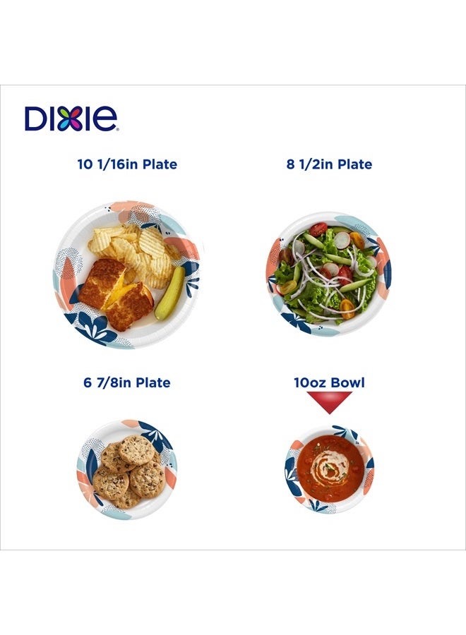 Dixie Small Paper Bowls, 10 Oz, 72 Count, Microwave-Safe, Soak-Proof, Disposable Bowls Great For Snacks, Dessert, And Light Lunch Meals - Image 3