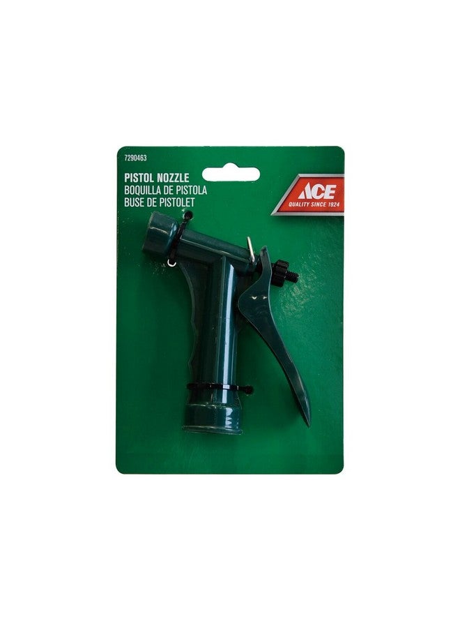 ACE Quick Connect Plastic Pistol Spray Nozzle for Water Hose Green 11 cm 7290463 - Image 1