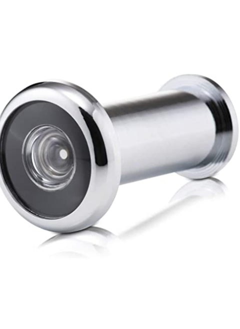 hasanat essentials Wide Angle Security Spy Hole Polished Chrome Door Viewer to Front Door, Peep Hole, Door Spyhole, Door Viewers for Safety