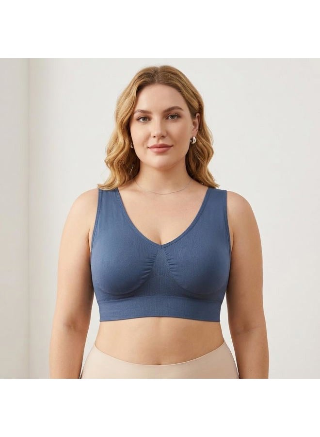 Hiking Gril Women's Comfort Wirefree Bralette Unpadded Sleep Yoga Bra 3pk S - Image 5
