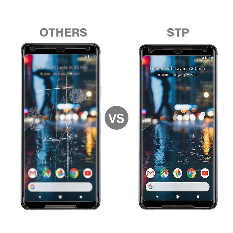Mobilebies 9H Premium Black Border Tempered Glass Screen Protector (Non-UV Glass) for Google Pixel 2 XL (6 Inch, Pack of 1) | Full Screen Coverage (Edge to Edge) Screen Guard - Image 5