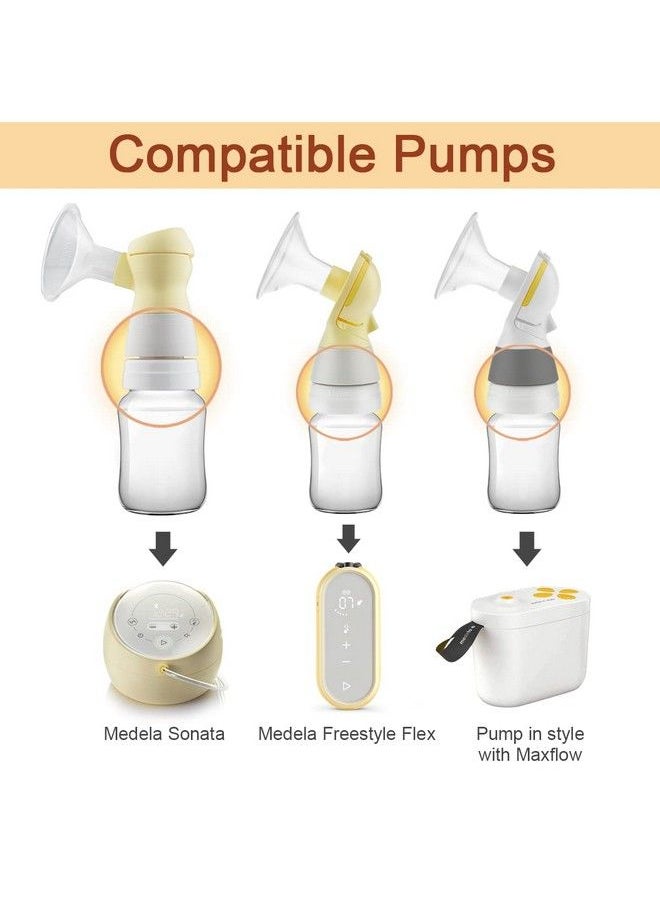 Maymom Conversion Kit Compatible With Medela Sonata Freestyle Flex Pump In Style Maxflow To Use With Phillips Avent Bottles Avent Natural Pp Bottle Spectra Bottle Thread Changer Avent Converter Kit  - Image 4
