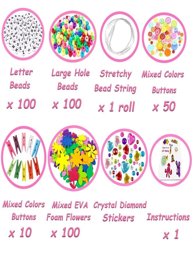 VLUSSO Arts and Crafts Supplies for Kids DIY Craft Kits Art Supplies Materials Kids Crafts Set with Pipe Cleaners Craft Box Preschool Homeschool Toys Gift for Boys and Girls Age 4 5 6 7 8 - Image 4