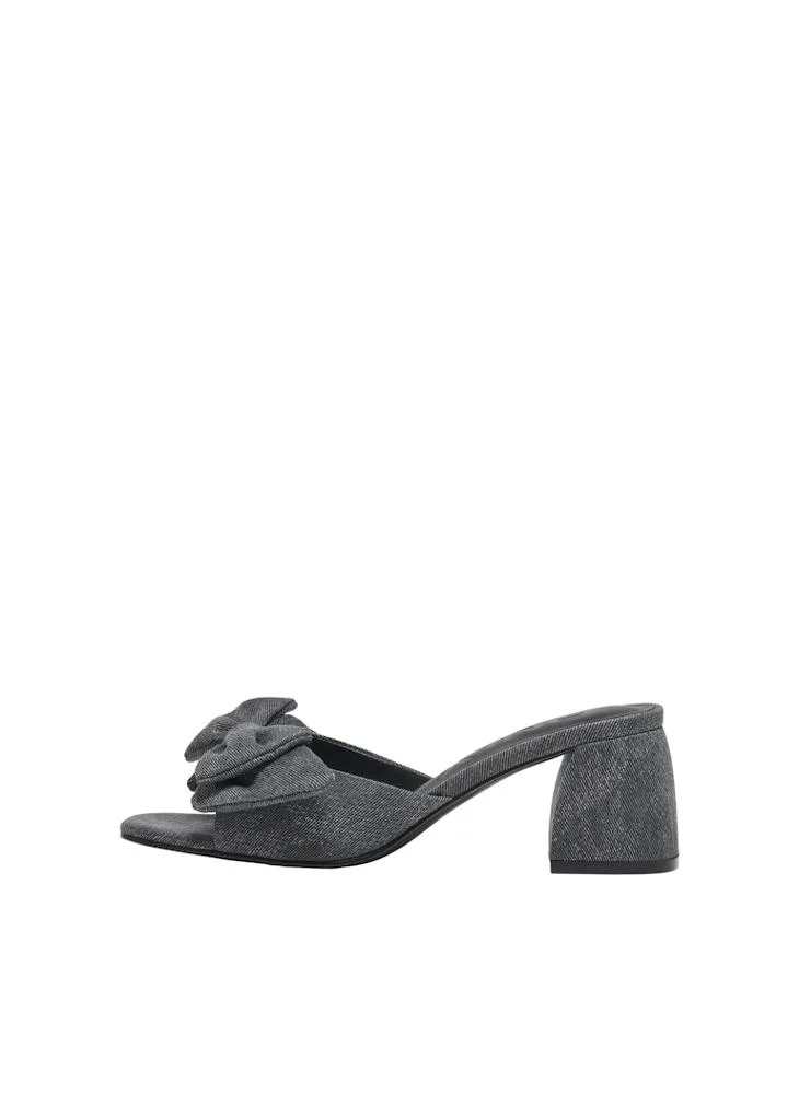 اونلي Onlavery-2 Denim Bow Heeled Sandals